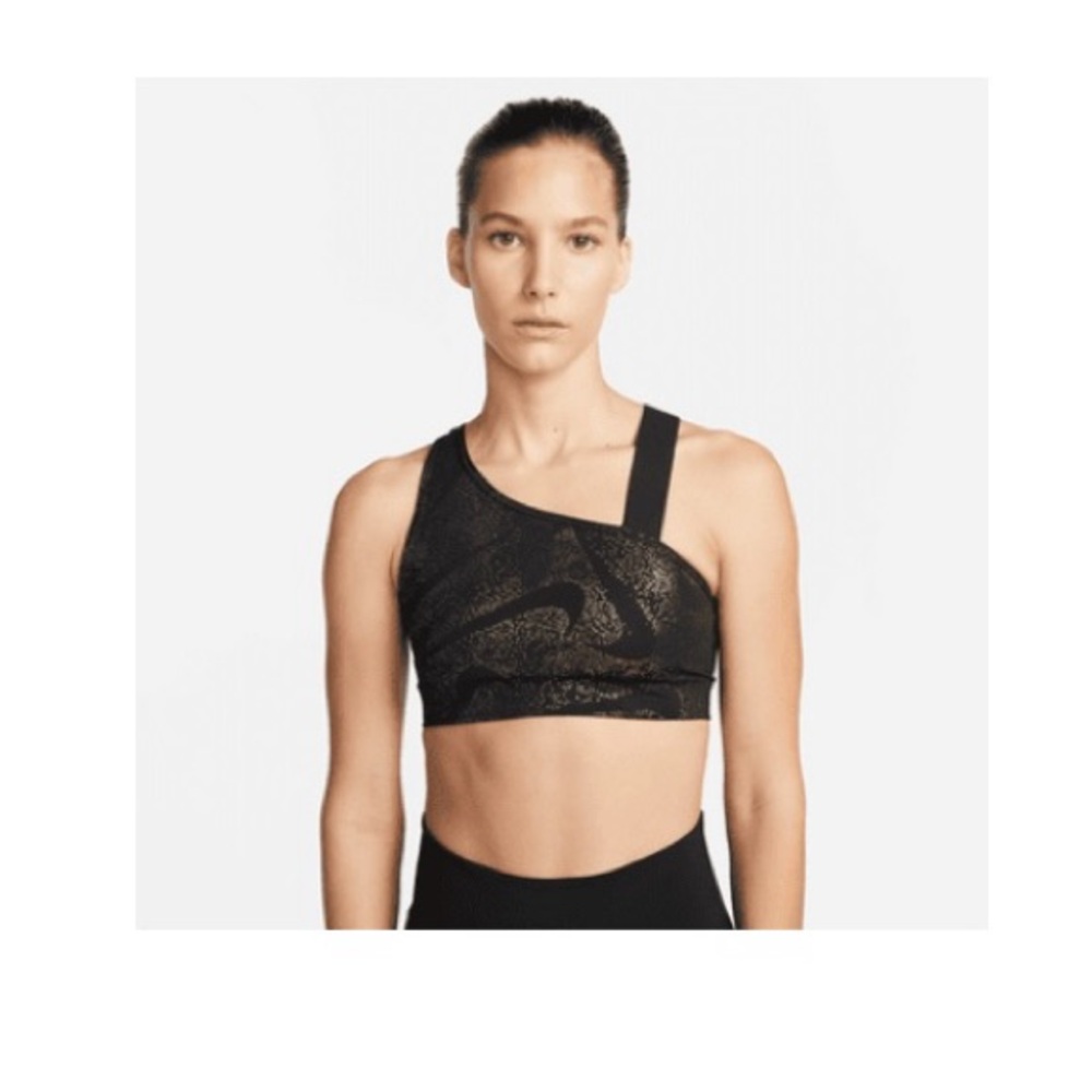 nike swoosh asymmetrical bra